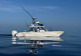 Boat in ocean
